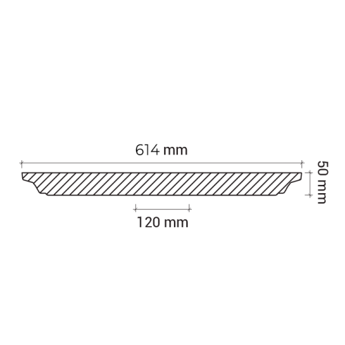 Потолочная розетка под покраску Европласт 1.56.031 61,4 см