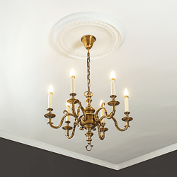 Потолочная розетка под покраску Европласт 1.56.031 61,4 см