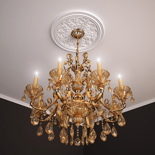 Потолочная розетка под покраску Европласт 1.56.034 51 см