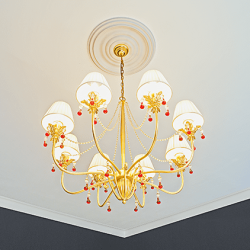 Потолочная розетка под покраску Европласт 1.56.035 48,4 см