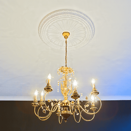 Потолочная розетка под покраску Европласт 1.56.036 88,6 см