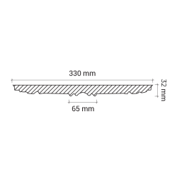 Потолочная розетка под покраску Европласт 1.56.037 33 см