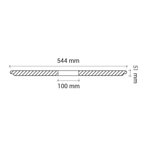 Потолочная розетка под покраску Европласт 1.56.041 78,5×54,4 см