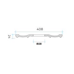 Потолочная розетка под покраску Европласт 1.56.047 40,8 см