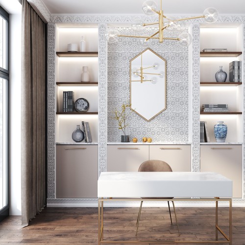 Потолочная розетка под покраску Европласт 1.56.501 31,9 см