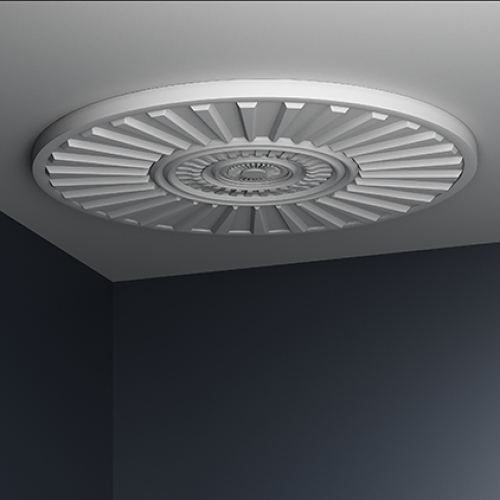 Потолочная розетка под покраску Европласт 1.56.802 70 см