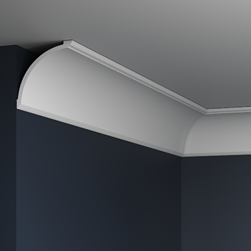 Потолочный плинтус под покраску Европласт 6.50.801 2000×130×134