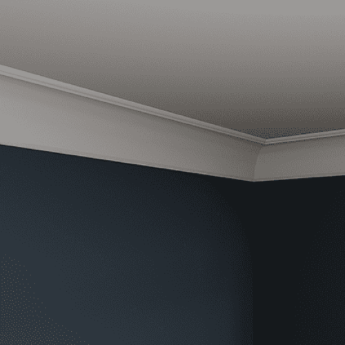 Потолочный плинтус под покраску Европласт 6.50.801 2000×130×134