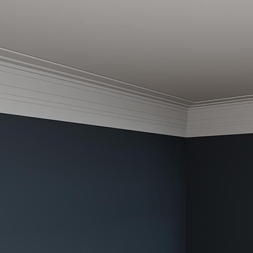 Потолочный плинтус под покраску Европласт 6.50.802 2000×120×159