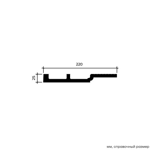 Потолочный плинтус под покраску Европласт 6.50.803 2000×220×25