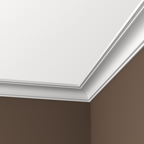 Потолочный плинтус под покраску Европласт 1.50.106 2000×90×71