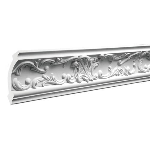 Потолочный плинтус под покраску Европласт 1.50.125 2000×85×90