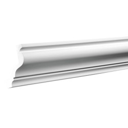 Потолочный плинтус под покраску Европласт 1.50.129 2000×74×85