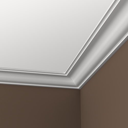 Потолочный плинтус под покраску Европласт 1.50.131 2000×136×63