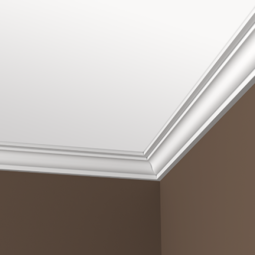 Потолочный плинтус под покраску Европласт 1.50.143 2000×69×73