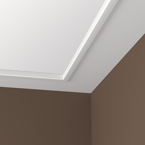 Потолочный плинтус под покраску Европласт 1.50.156 2000×30×30