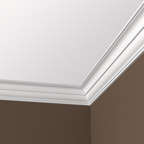 Потолочный плинтус под покраску Европласт 1.50.161 2000×91×81