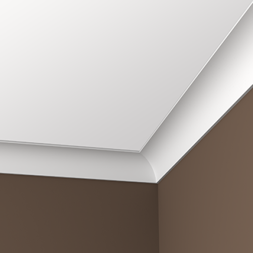 Потолочный плинтус под покраску Европласт 1.50.165 2000×80×82