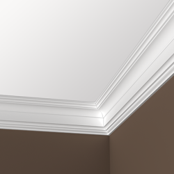 Потолочный плинтус под покраску Европласт 1.50.254 2000×93×130