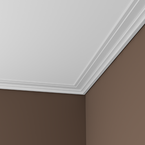 Потолочный плинтус под покраску Европласт 1.50.296 2000×110×35