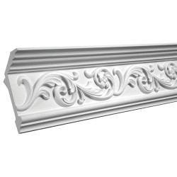 Потолочный плинтус под покраску Европласт 1.50.163 2000×65×151