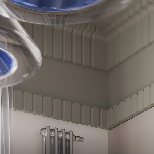 Потолочный плинтус под покраску Европласт 1.50.805 2000×75×200