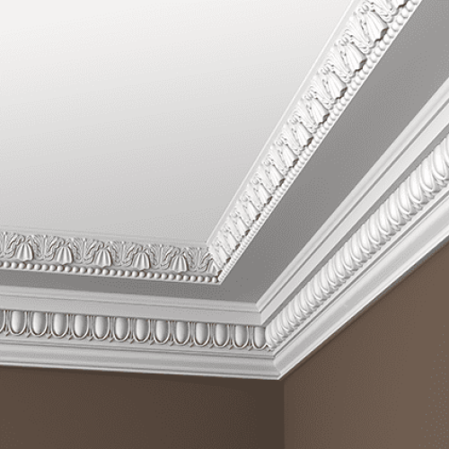 Потолочный плинтус под покраску Европласт 1.50.137 2000×185×190