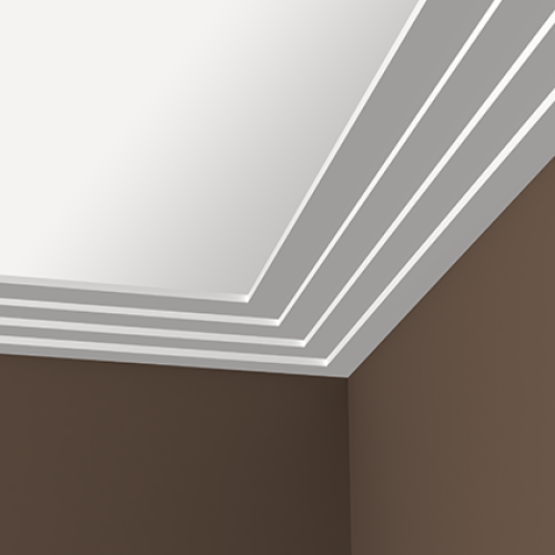 Потолочный плинтус под покраску Европласт 1.50.142 2000×195×45