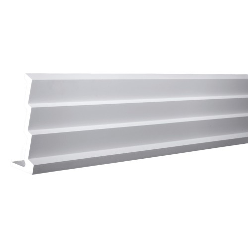 Потолочный плинтус под покраску Европласт 1.50.145 2000×262×92