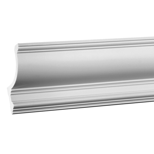 Потолочный плинтус под покраску Европласт 1.50.209 с подсветкой 2000×117×152