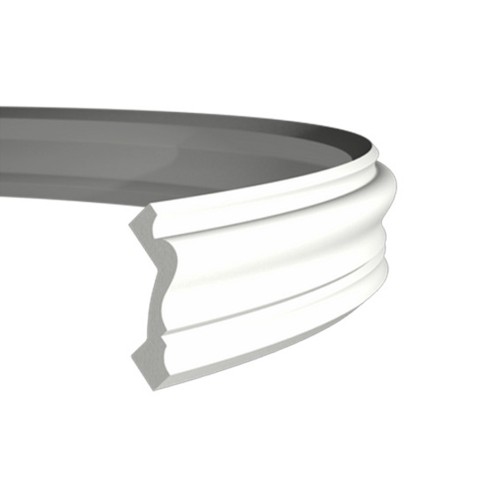 Потолочный плинтус под покраску гибкий Европласт 1.50.100 2000×55×64