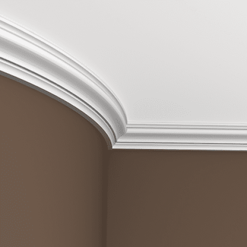 Потолочный плинтус под покраску гибкий Европласт 1.50.100 2000×55×64