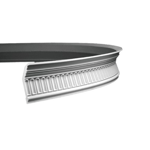 Потолочный плинтус под покраску гибкий Европласт 1.50.104 2000×73×116