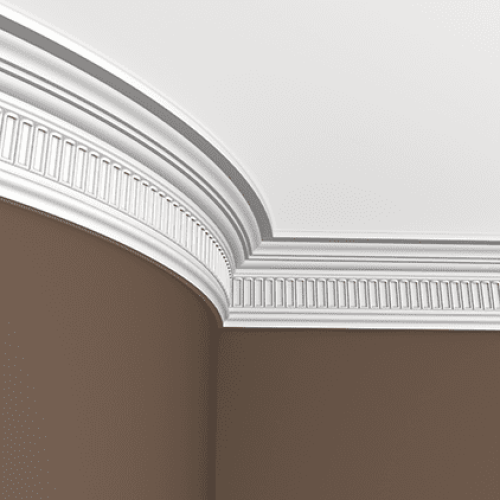 Потолочный плинтус под покраску гибкий Европласт 1.50.104 2000×73×116