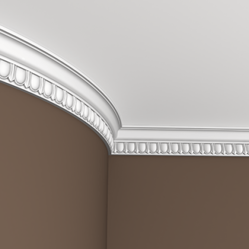 Потолочный плинтус под покраску гибкий Европласт 1.50.112 2000×39×74