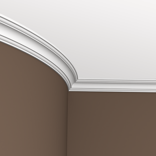 Потолочный плинтус под покраску гибкий Европласт 1.50.115 2000×46×49