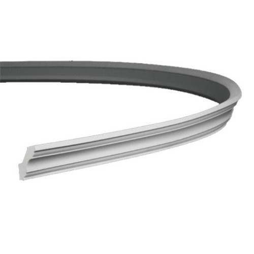 Потолочный плинтус под покраску гибкий Европласт 1.50.115 2000×46×49