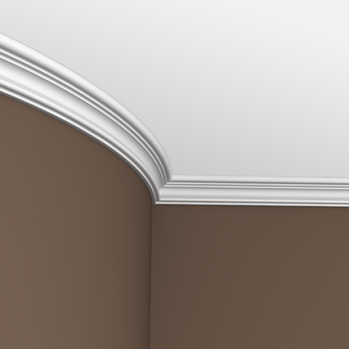 Потолочный плинтус под покраску гибкий Европласт 1.50.122 2000×40×50