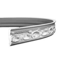 Потолочный плинтус под покраску гибкий Европласт 1.50.124 2000×55×115