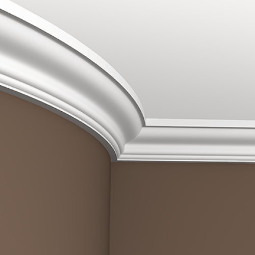 Потолочный плинтус под покраску гибкий Европласт 1.50.126 2000×90×93