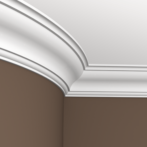 Потолочный плинтус под покраску гибкий Европласт 1.50.133 2000×115×120