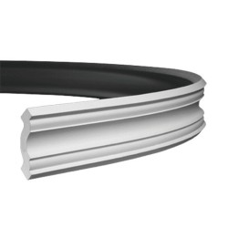 Потолочный плинтус под покраску гибкий Европласт 1.50.141 2000×68×72