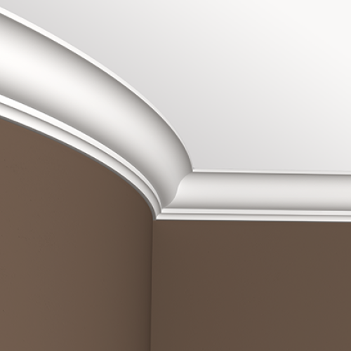 Потолочный плинтус под покраску гибкий Европласт 1.50.144 2000×82×81