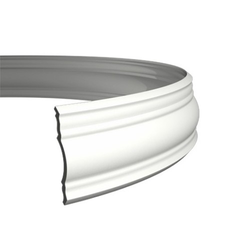 Потолочный плинтус под покраску гибкий Европласт 1.50.148 2000×120×117
