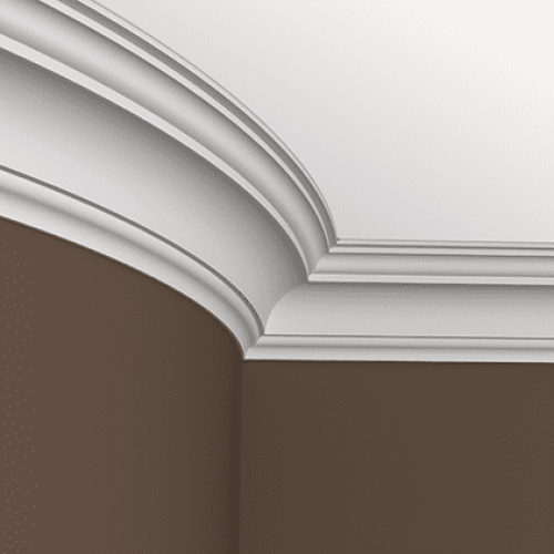 Потолочный плинтус под покраску гибкий Европласт 1.50.148 2000×120×117
