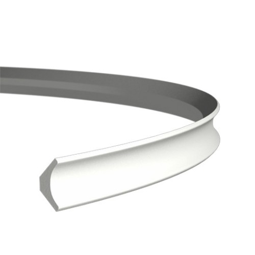 Потолочный плинтус под покраску гибкий Европласт 1.50.154 2000×23×23