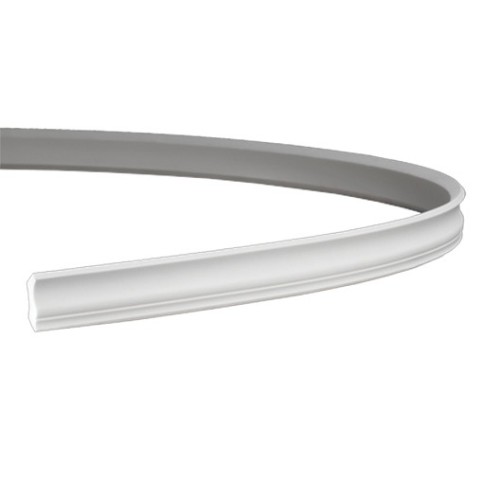 Потолочный плинтус под покраску гибкий Европласт 1.50.158 2000×34×33