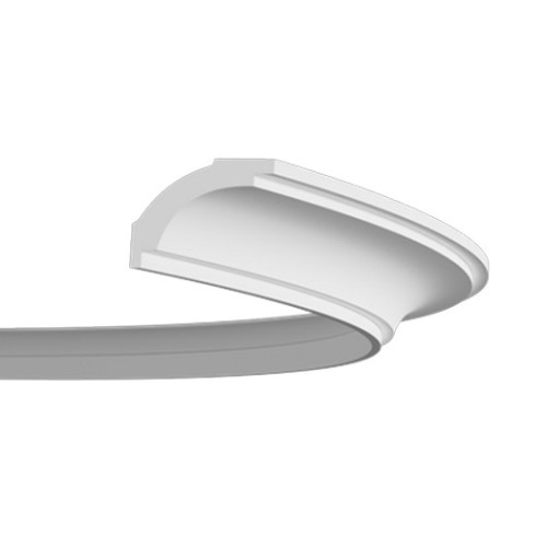 Потолочный плинтус под покраску гибкий Европласт 1.50.160 2000×70×50