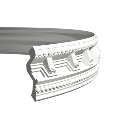 Потолочный плинтус под покраску гибкий Европласт 1.50.169 2000×96×99