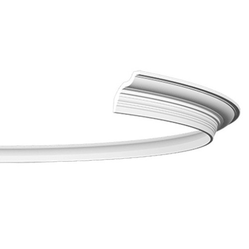 Потолочный плинтус под покраску гибкий Европласт 1.50.179 2000×81×78